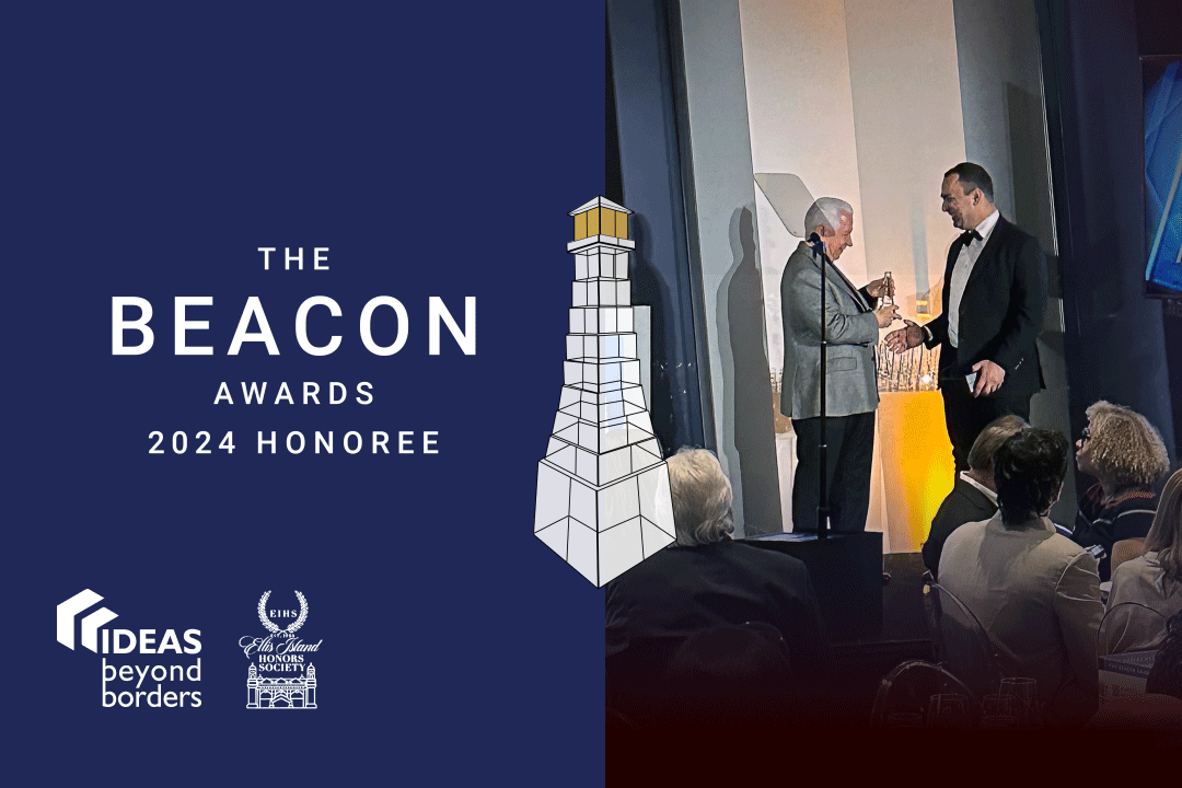 IBB Bulletin: Founder Accepts Prestigious Beacon Award