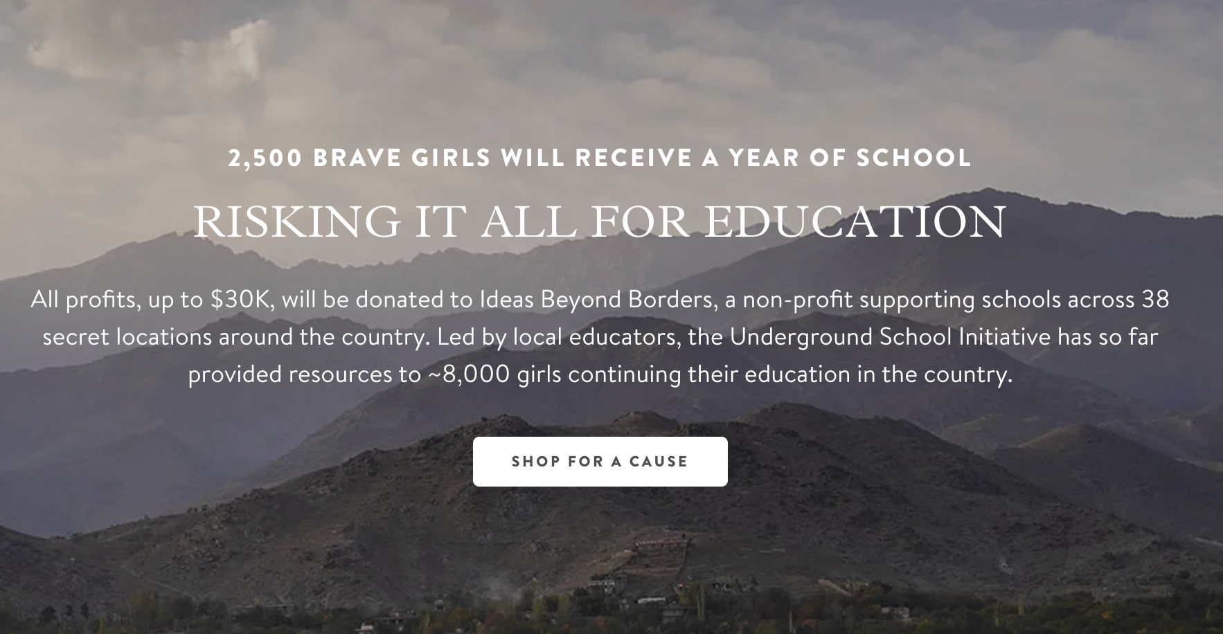 The Citizenry’s Black Friday Fund Supports Education for Afghan Women and Girls